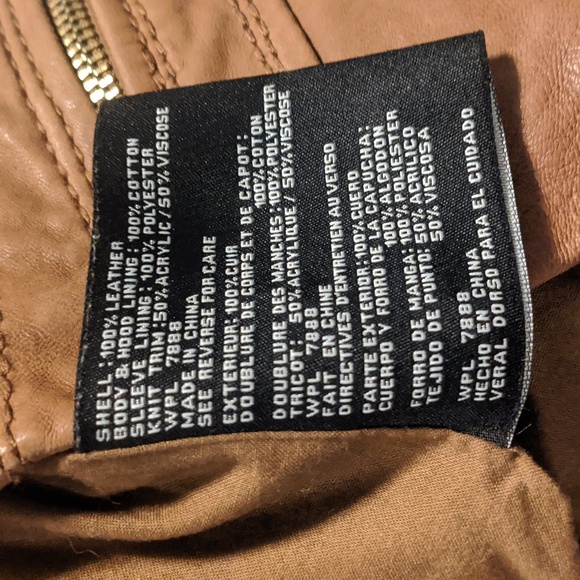 Michael Kors Leather hooded jacket - Picture 13 of 13